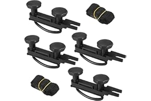 EZGETOP 4 sztuki uchwytów mocujących do bagażnika dachowego, uchwyt w kształcie litery U, uchwyt U z 8 nakrętkami zabezpieczającymi, szerokość wewnętrzna 85 mm, uchwyt do bagażnika dachowego, zestaw