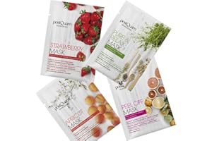 JBP BEAUTY Mascarilla Facial Hidratante, Purificante Ayuda a Revitalizar la Piel de la Cara I Kit Mascarillas Faciales con Diferentes Aromas y Propiedades Mejorando y Nutriendo tu piel