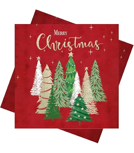32 Serviettes De Table De Noël – Décorations Festives Père Noël - 2