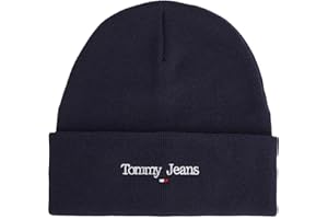 Tommy Jeans Męska czapka z dzianiny, Ciemna granatowa, Rozmiar uniwersalny