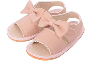 Siyova Scarpe Neonata Sandali Princess Bowknot carino Neonata Scarpe Primi Passi con Suola Morbida PU Antiscivolo Principessa Bambina Scarpine da Casual Passeggio Bimba