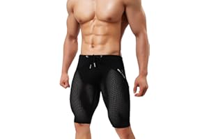 Arjen Kroos Herren Sport Hose für Gewichtsverlust Abnehmen Hot Thermo Sauna Sweat Caprihose Fitness Workout Body Shaper Sportlich Yoga Hose