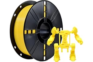 iBOSS PLA Plus (PLA+) Filamento per Stampante 3D, 1.75 mm Filamento PLA Plus, Precisione di Misurazione +/- 0.02 mm, Bobina da 1 kg (2,2 lbs) per Stampante 3D, Colore Giallo