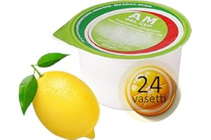 FOODAR ADVANCED RESEARCH AM Gel Cup Acquagel Limone con edulcorante - Acqua Gelificata pronta all'uso 24 vasetti da 125g