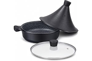 Marockansk tajine-gryta med självhäftande aluminiumlock, 28 cm, induktionskokare, diskmaskin, 28 cm, induktionskokare, diskma