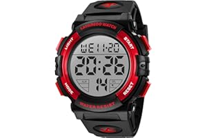 ASWAN WATCH Digital Watch, Mens Digital Watch Military Watches for Men 5ATM Waterproof Outdoor Sports Watch with Light/Alarm/Date/Shockproof/Chronograph, Gift