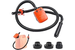 ‎EASYHOMIE Elektrische Kraftstoff Umfüllpumpe mit Automatischer Stoppsensor, Professionelle Ölabsaugpumpe für Autos, Motorräder, Traktoren, Boote, Dieselpumpen (Öffnungsloch für Kraftstoffkanister>33mm)