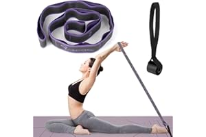 YUEYUAN Huahao Bandes de Résistance Yoga Ceinture de Fitness Elastique Stretch Bands Bande de Fitness Elastrique +Un Anneau de Fitnesspour Musculation/Pilates/Yoga/Ballet