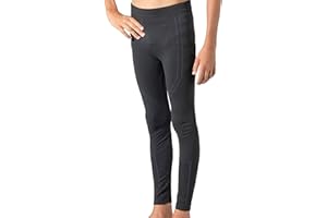 Risalti Leggings Termico Sportivo Bambino Energy - Leggins Traspirante Elasticizzato, Abbigliamento Termico Bambini in Microfibra Termoregolante Senza Cuciture - Made in Italy