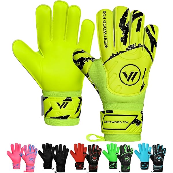 ATTONO® Guanti Da Portiere Resistance Con Protezione Dita – Taglia 9/L – Lattice Di Qualità, Presa Ottimale E Aste Rimovibili Antinfortunistiche