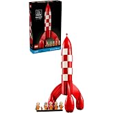 LEGO Ideas Tintin Ay Roketi 21367 - Yetişkinler i&ccedil;in Uzay Tulumları, Kasklar, Oksijen T&uuml;pleri Giyen 5 Minifig&uuml;r ile Snowy Fig