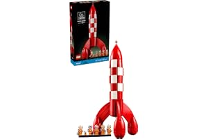 LEGO Ideas Tintin månraket 21367 | Byggsats för vuxna, samlarobjekt med 6 minifigurer från Tintin, nostalgisk rymdprydnad, pr