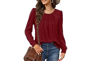 Sampeel Ladies Long Sleeve Tops Womens Lightweight Jumpers Square Neck Sweatshirts Loose Fit