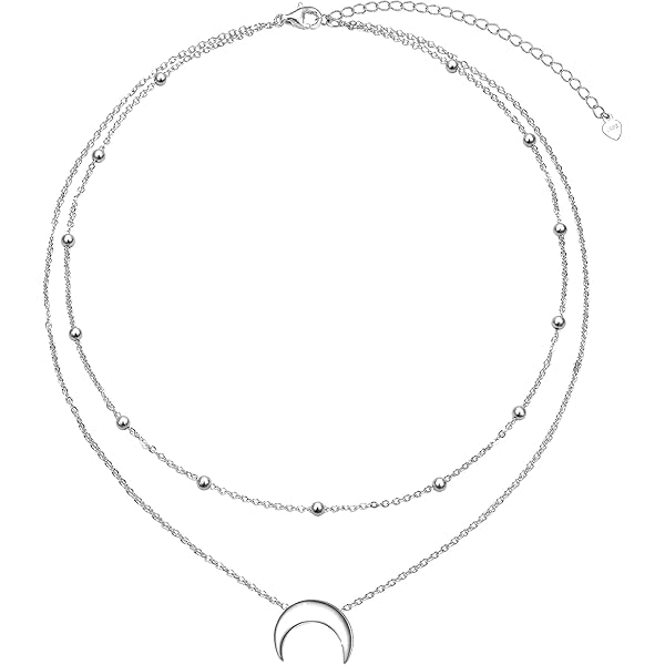 Ketting met zilverkleurige halve manen - SJÀZZ Design