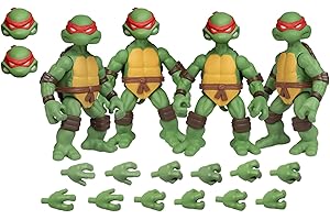 MEZCO Teenage Mutant Ninja Turtles figurines Teenage Mutant Ninja Turtles Deluxe Set 8 cm