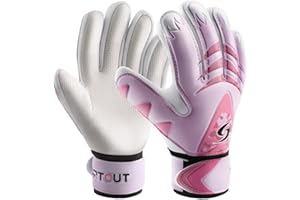 Sportout Guantes de portero junior, guantes de entrenamiento para niños y niñas, con doble protección de muñeca y material de látex antideslizante resistente al desgaste para proporcionar protección para prevenir lesiones