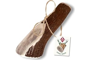 ChronoBalance-XXL Bois de Cerf pour Chiens, 100% Naturel, Pièces Entières, Os à Mâcher, Jouet pour Chiens, Soin Dentaire, Riche en Minéraux et Nutriments, Longue Durée, Lot de 1