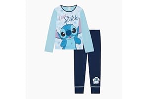 Disney Lilo and Stitch Girls Pyjamas PJs Set, Ages 5 to 15 Years Old
