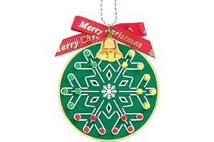 Treedix Kit de práctica de soldadura, kit de soldadura para decoración de árbol de Navidad, forma de copo de nieve, luces LED intermitentes rojas, verdes y amarillas, divertido kit de proyecto