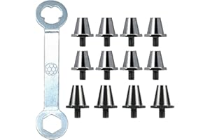 F Fityle 12 pointes de chaussures de football, crampons de football antidérapants à vis dans les crampons de football, pointes de remplacement pour