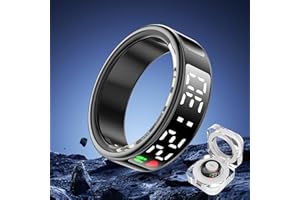 YD LIFE Anello intelligente per uomo e donna – indicatore LED Tiktok Scroll Ring tracker sonno frequenza cardiaca SpO2 coltello calorie tracking distanza distanza telecomando compatibile con iOS