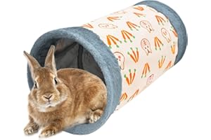 SUPJADE Rabbit Guinea-Pig Tunnels-Hideout Toys - Bunny Cat Tube Small Animal Activity Tunnels Hideaway Bed Accessoies for Dwarf Rabbits Guinea Pigs Kitty