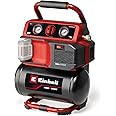Einhell Power X-Change 18V Cordless Air Compressor - Oli-Free Portable Electric Pump and Tyre Inflator for Workshops with 5L Tank - TE-AC 18/75 Li of Rechargeable Compressor (Batteries Not Included)