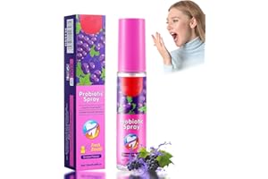 GERUICEE 20ML Mundspray Gegen Mundgeruch mit Traubengeschmack, Erfrischendes Atemspray mit Natürlicher Formel für Nachhaltig Frischen Atem, Tragbares Mundpflege Spray für Unterwegs, Sanfte Mundgeruch Pflege