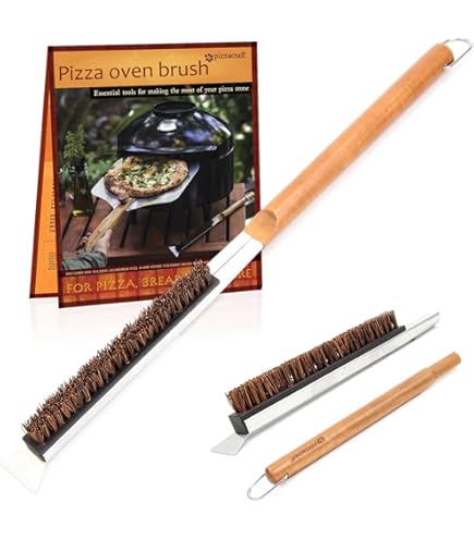 LOPYXBR Pizzaovenborstel, 53,5 x 19,5 x 4 cm, pizzasteenborstel met
