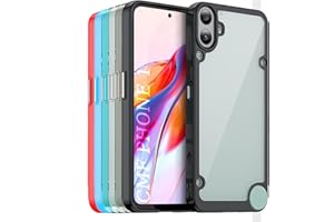 TailTech Etui na telefon CMF 1, przezroczyste akrylowe etui na telefon, pokrowiec kompatybilny z Nothing CMF Phone 1, czarne