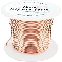 ArtCraftWire 16 Gauge Bare Copper Wire – 1 Lb Spool (Approx. 126 Feet) – .050" Diameter