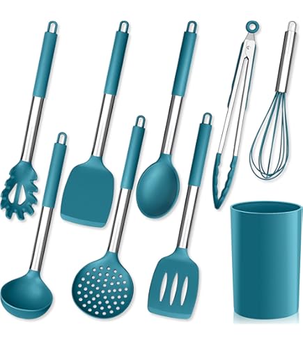 Joyfair Juego De 9 Utensilios De Cocina De Silicona (9 Unidades