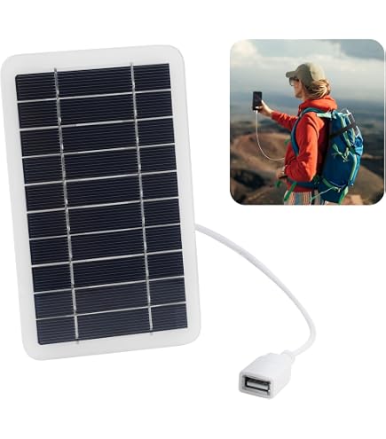 Chargeur Solaire Portable 3,5W - Panneau Solaire USB Pour Randonnée Et Camping