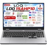 Lenovo LOQ 15AHP10 AMD Ryzen 5 220 16GB 1TB SSD RTX 5050 8GB (100W) 15.6" FHD IPS Panel 144Hz Freedos Taşınabilir Bilgisayar 