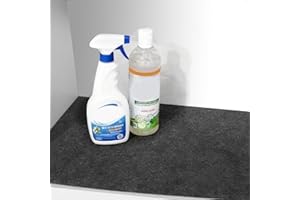 PUGDODO Tapis sous l'évier, Tapis d'armoire – Absorbant/imperméable – Protège Les armoires, revêtement d'étagère de qualité supérieure, Contient des liquides, Lavable (61 x 91,4 cm)