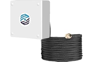 Maswell High Gain GNSS Antenna - GPS GLONASS Galileo Compass/Beidou/BDS | 1561-1602MHz, 5dBic, IP67 Waterproof, UV Stabilized | Adhesive/Magnetic Mount, SMA Male