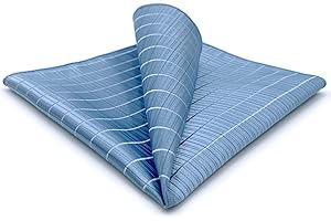 S&W SHLAX&WING Pañuelos de bolsillo para hombre Cheques a rayas a cuadros Pañuelo a rayas para hombre 32cm Grande para chaqueta de traje