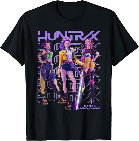 Kpop Demon Hunters Huntrix Trio Officially Licensed T-Shirt - 1
