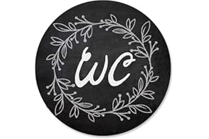 Logbuch-Verlag Plaque de WC - Plaque de Porte pour Toilettes - Hommes et Femmes - Panneau Neutre en Aluminium Noir et Blanc