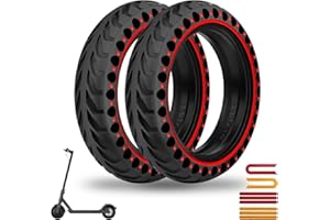 HAONAIMO Pneu Plein Trotinette Electrique 8.5 Pouces pour Xiaomi Pro 2/M365/1S/Essential, 8 1/2 x2 Pneu de Rechange Solide, Anti Dérapant Anti Crevaison