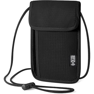 Borsa Organizer Da Viaggio In Nylon: Porta Passaporto E Portafoglio, Perfetta Come Borsa A Tracolla Leggera - Foto 3