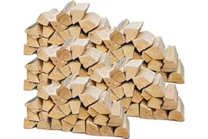 ‎FLAMEUP Flameup Brennholz Buche, Kaminholz mit Rinde, Buchenholz, Feuerholz für Ofen, Kamin, Kaminofen, Feuerschale, Grill, Holzscheite 25 cm, getrocknet, Menge:150 kg