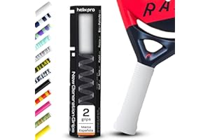 HELIX PRO GRIP Padel. Duración x10 Tecnología Antisudor Premium 1 Minuto en Aplicar Overgrips Padel Grip Tenis Padel Accesorios Hexacore Apto para Bádminton Squash Bicicleta