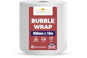 CHEF ROYALE Cheff Royale Bubble wrap 300mm x 10m 1 Roll of Premium quality small Air bubbles Packaging box for shipping and moving, home strong affordable Bubble wrap (Single Roll)
