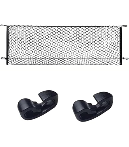 Eaccessories EA Trunk Organizer Cargo Net For Volkswagen Atlas 2017-2023 - Envelope Style Cargo Net For SUV - Premium Mesh Elastic Car Trunk - View #12