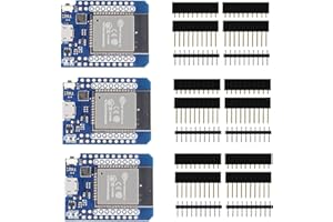DUBEUYEW ESP32 ESP-WROOM-32 Mise à Niveau WLAN Mini Carte de développement WiFi + Bluetooth IoT 5V Compatible pour Arduino (3pcs)