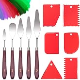 MumdoYAL 11 Piece Acrylic Paint Set, Acrylic Paint Palette, Spatula, 5 Palette Knives + 6 Scraper Knives for Acrylic