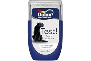 Dulux Valentine Peinture Testeur Crème de Couleur - Murs et Boiseries - Mat - Couleur Blanc Intense 30 ml