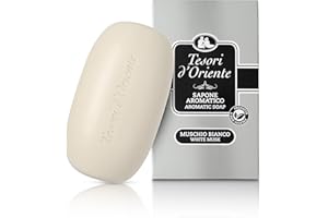 Tesori D'Oriente White Musk Mydło Aromatyczne, Biały, 125 g