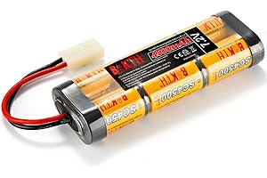 BAKTH 4500 mAh 7,2 V NiMH RC akumulator wyścigowy do modelarstwa samochodów, samolotów, robotów (zabawka/zabawka), wysokowydajny zestaw akumulatorów RC + podstawka jako prezent